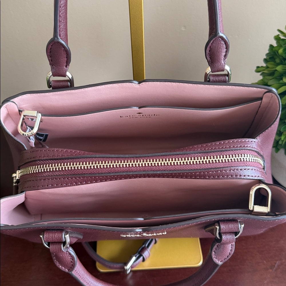 KATE SPADE ♠️ New York "Tippy" SMALL TRIPLE COMPARTMENT SATCHEL BAG 🌟EUC🌟 - Picture 12 of 17